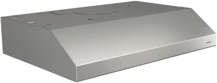 Broan-NuTone BCSD130SS Glacier Range Hood with Light, Exhaust Fan for Under Cabinet, Stainless Steel, 30-inch, 300 Max Blower CFM