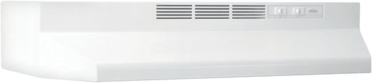 Broan-NuTone 412401 Non-Ducted Under-Cabinet Ductless Range Hood Insert, 24-Inch, White