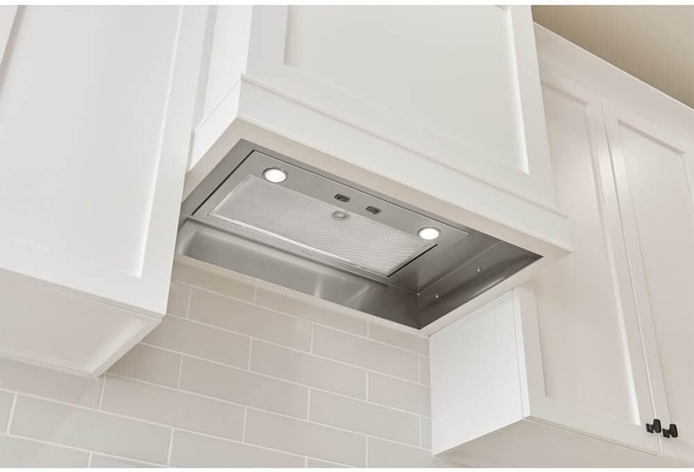 Broan-NuTone PM300SS Custom Power Pack Range Hood Insert with 2-Speed Exhaust Fan and Light, 300 Max Blower CFM, Stainless Steel, 21-Inch Built