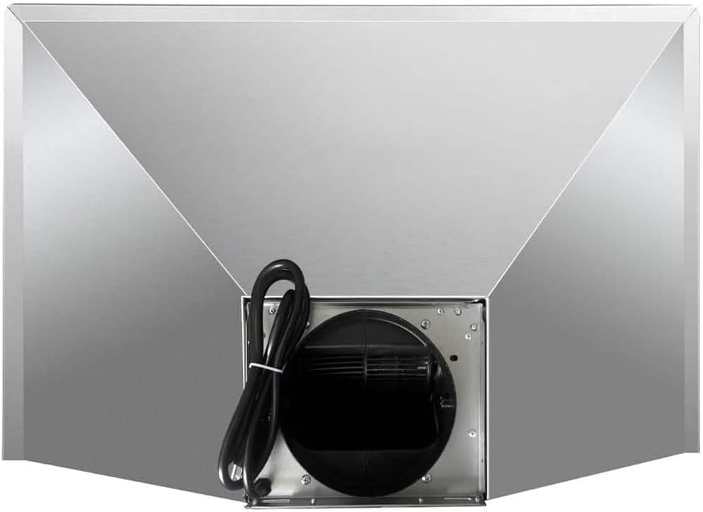 CAVALIERE Wall Mount Range Hood 30 Inch, 3-Year Warranty, Value-Focused 400 CFM, Enhanced Stainless Steel Kitchen Exhaust Fan, LED Light, Baffle Filter, 3 Speed Fan, Button Control