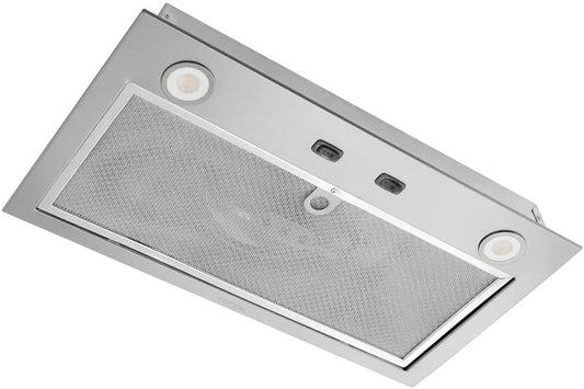 Broan-NuTone PM300SS Custom Power Pack Range Hood Insert with 2-Speed Exhaust Fan and Light, 300 Max Blower CFM, Stainless Steel, 21-Inch Built