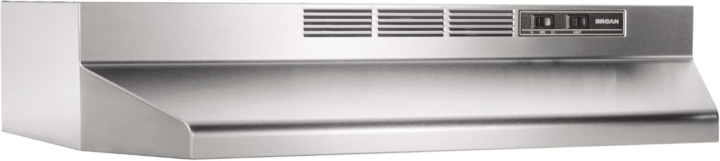 Broan-NuTone 412401 Non-Ducted Under-Cabinet Ductless Range Hood Insert, 24-Inch, White