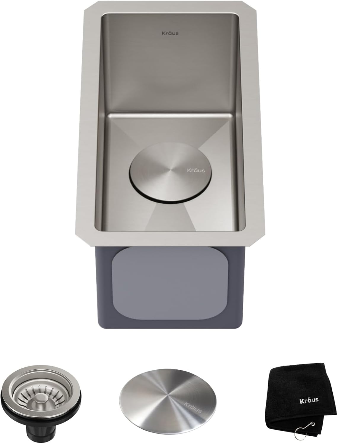 KRAUS Standart Pro 30 -inch Undermount Single Bowl 16 Gauge Stainless Steel Kitchen Sink, KHU100-30