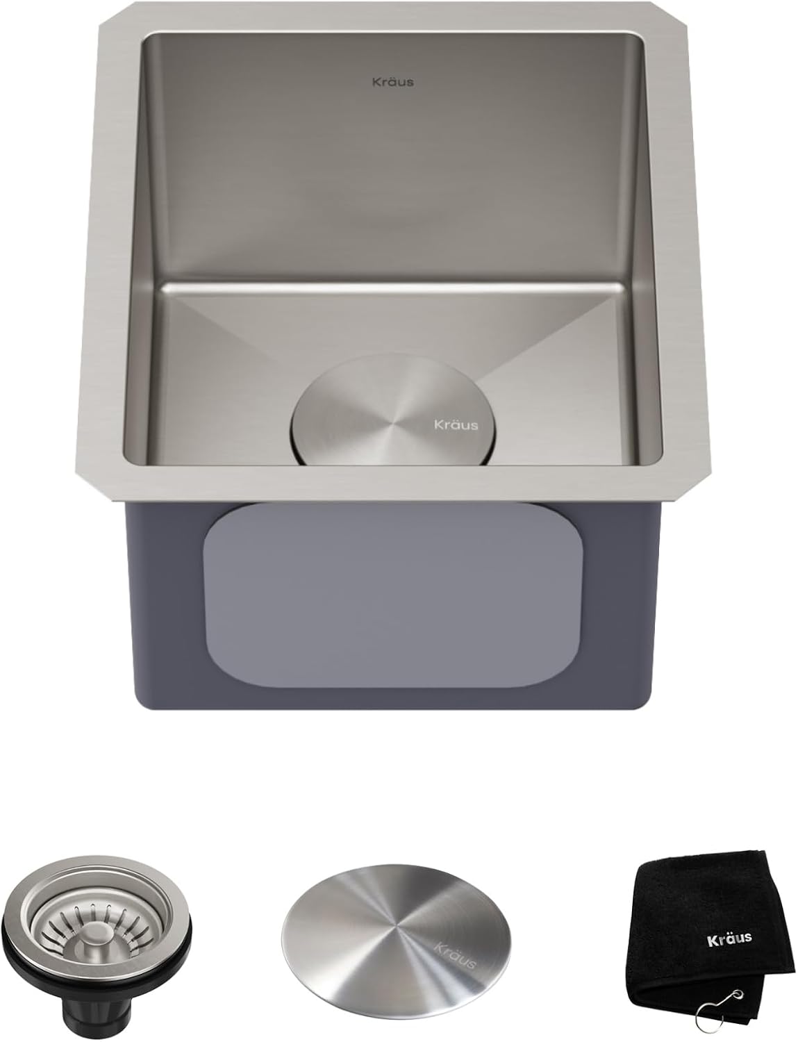 KRAUS Standart Pro 30 -inch Undermount Single Bowl 16 Gauge Stainless Steel Kitchen Sink, KHU100-30