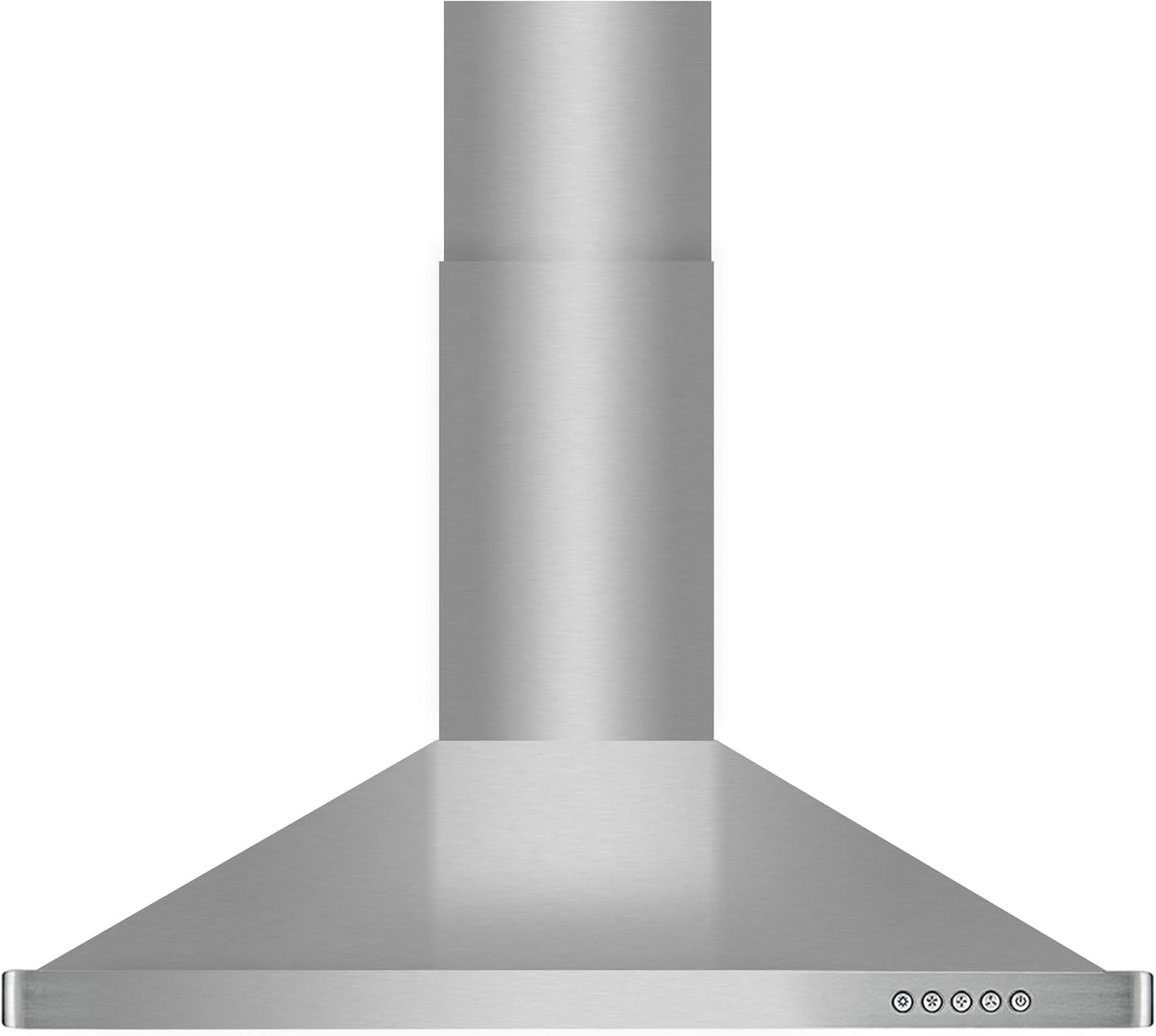 COSMO COS-63190 36 in. Vista Collection 380 CFM Ducted Wall Mount Range Hood, Button Controls, LED Lights, Stainless Steel