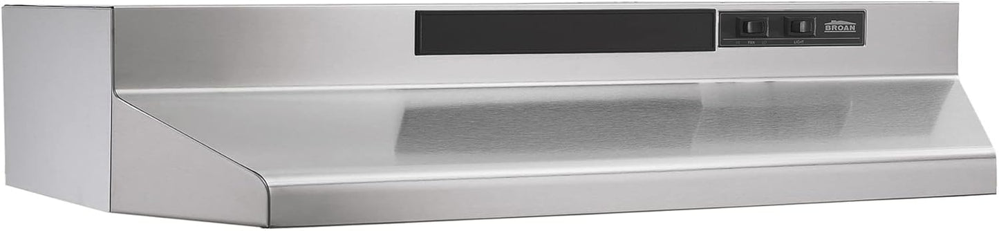 Broan-NuTone F403623 Exhaust Fan for Under Cabinet Two-Speed Four-Way Range Hood, 36-Inch, Black