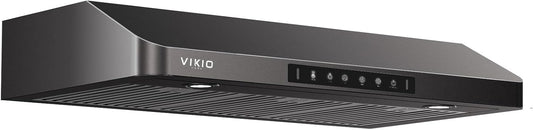 Range Hood 36 inch Under Cabinet, VIKIO HOME Hood Vents for Kitchen, Vent Hoods 36 inches with 980 CFM, 3 Speed Gesture Sensing, Teflon Coating, Non-stick and Easy to Clean, Black