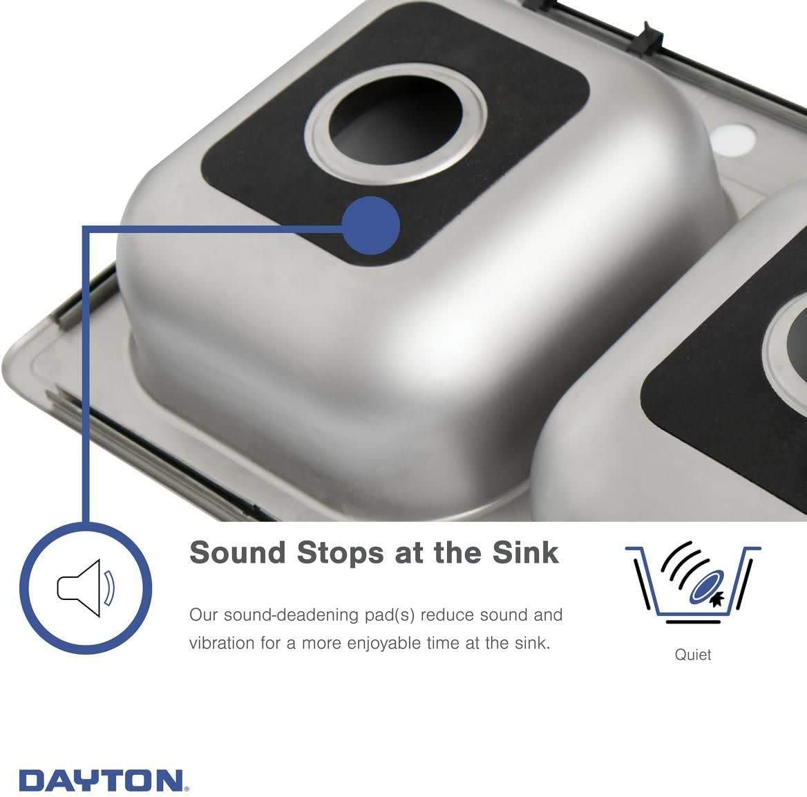 Elkay D11515 Dayton 15" Drop In Single Basin Stainless Steel Kitchen Sink - 1 Faucet Hole