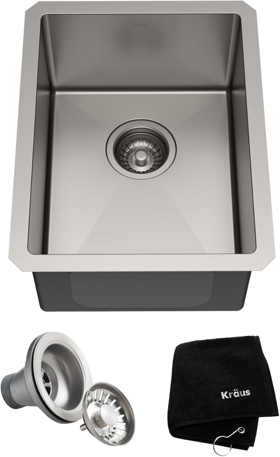KRAUS Standart Pro 30 -inch Undermount Single Bowl 16 Gauge Stainless Steel Kitchen Sink, KHU100-30