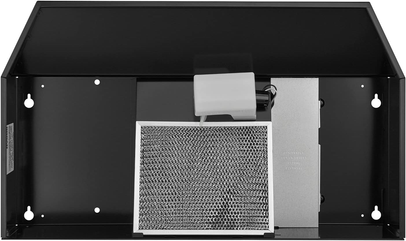 Broan-NuTone F403623 Exhaust Fan for Under Cabinet Two-Speed Four-Way Range Hood, 36-Inch, Black