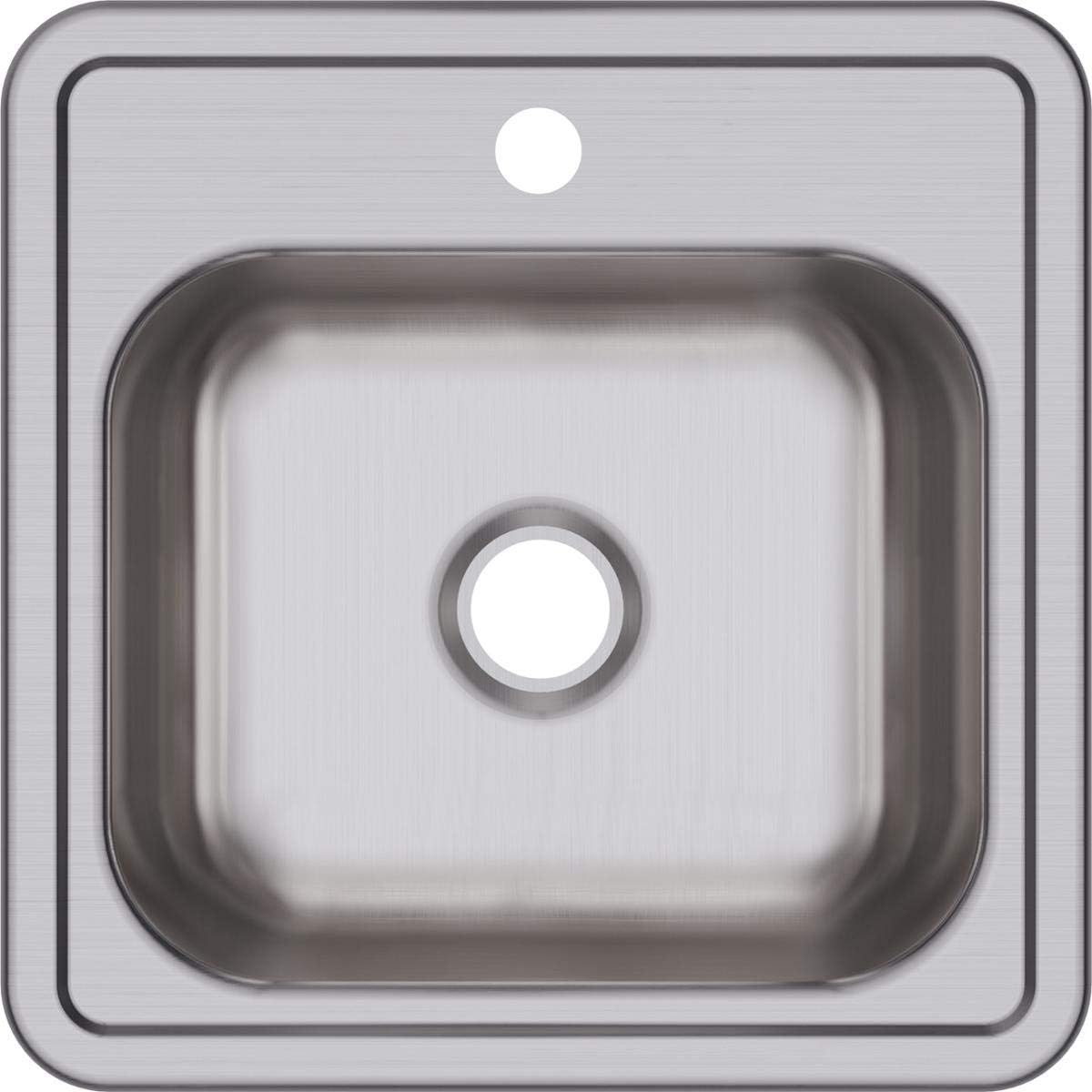 Elkay D11515 Dayton 15" Drop In Single Basin Stainless Steel Kitchen Sink - 1 Faucet Hole