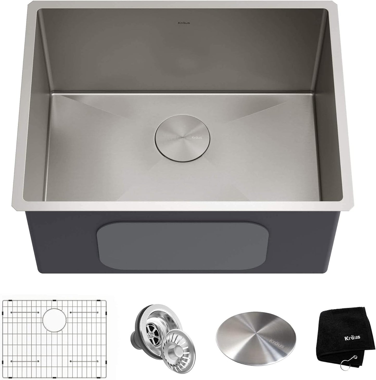 KRAUS Standart Pro 30 -inch Undermount Single Bowl 16 Gauge Stainless Steel Kitchen Sink, KHU100-30