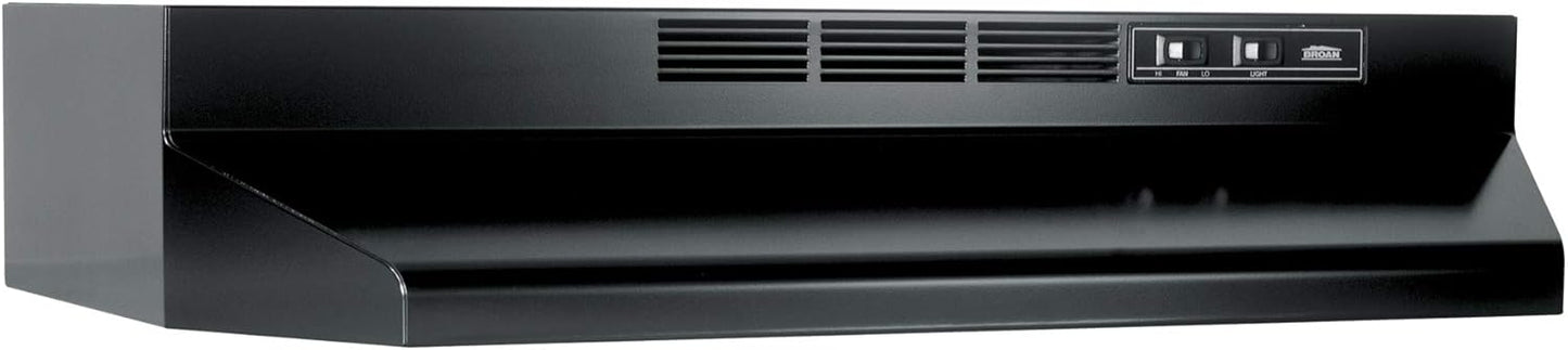 Broan-NuTone 412401 Non-Ducted Under-Cabinet Ductless Range Hood Insert, 24-Inch, White