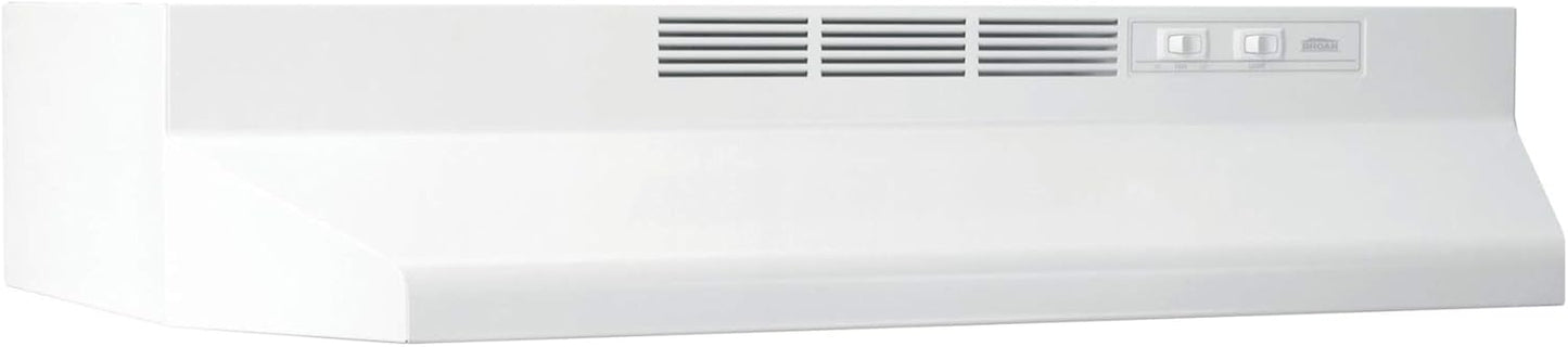 Broan-NuTone 412401 Non-Ducted Under-Cabinet Ductless Range Hood Insert, 24-Inch, White