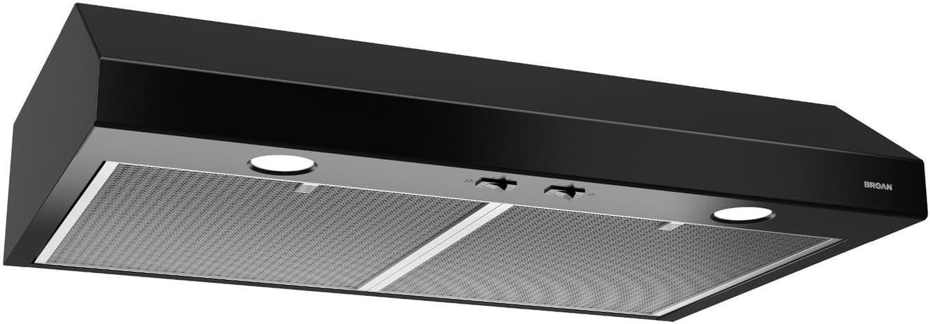 Broan-NuTone BCSD130SS Glacier Range Hood with Light, Exhaust Fan for Under Cabinet, Stainless Steel, 30-inch, 300 Max Blower CFM