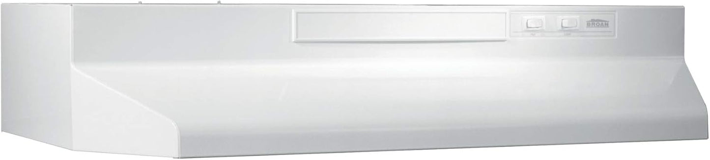 Broan-NuTone F4024SF Inch Fingerprint Resistant Convertible, 230 Max Blower CFM, 24", Stainless Finish with PrintGuard Under-Cabinet Range Hood