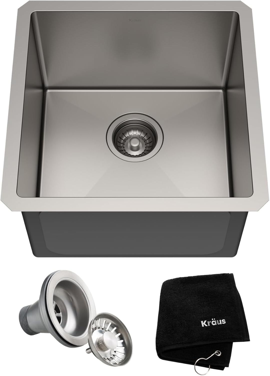 KRAUS Standart Pro 30 -inch Undermount Single Bowl 16 Gauge Stainless Steel Kitchen Sink, KHU100-30