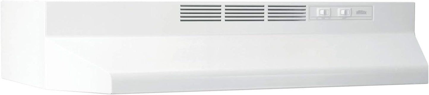 Broan-NuTone 412401 Non-Ducted Under-Cabinet Ductless Range Hood Insert, 24-Inch, White