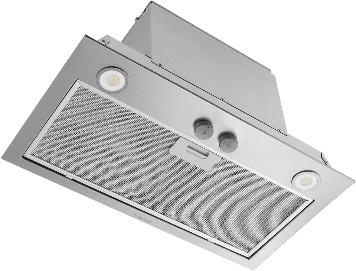 Broan-NuTone PM300SS Custom Power Pack Range Hood Insert with 2-Speed Exhaust Fan and Light, 300 Max Blower CFM, Stainless Steel, 21-Inch Built