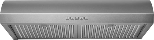 Hauslane Range Hood Under Cabinet 30 Inch, Hood Vent for Kitchen | Quiet Vent Hood, Energy Saving LED, Stainless Steel Ducted or Ductless Hood Ranges, Recirculating Operation UC-B018