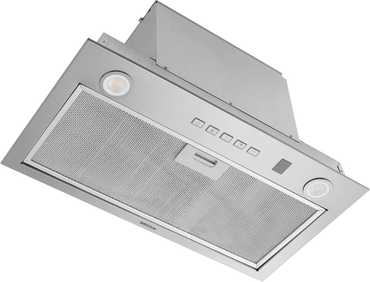 Broan-NuTone PM300SS Custom Power Pack Range Hood Insert with 2-Speed Exhaust Fan and Light, 300 Max Blower CFM, Stainless Steel, 21-Inch Built