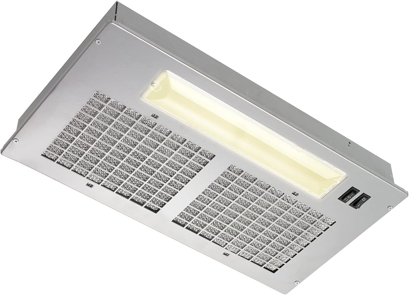 Broan-NuTone PM300SS Custom Power Pack Range Hood Insert with 2-Speed Exhaust Fan and Light, 300 Max Blower CFM, Stainless Steel, 21-Inch Built