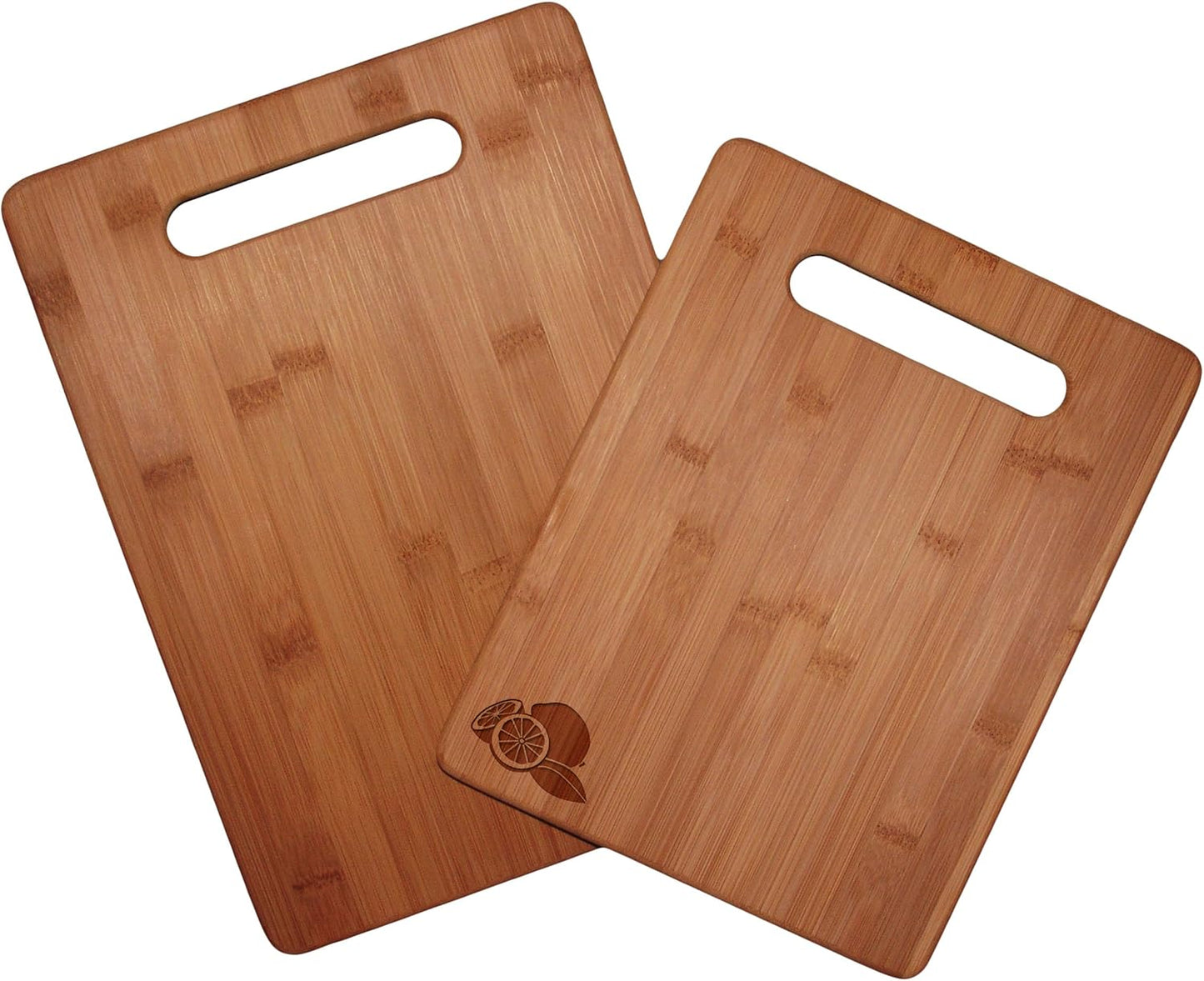 Totally Bamboo 2-Piece Cutting Board Set; 2 Assorted Sizes of Bamboo Wood Cutting Boards for Kitchen